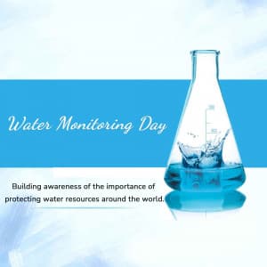 World Water Monitoring Day marketing flyer