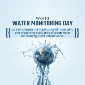 World Water Monitoring Day creative image