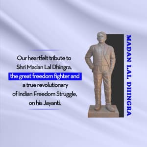 Madan Lal Dhingra Jayanti event poster