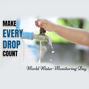 World Water Monitoring Day event poster