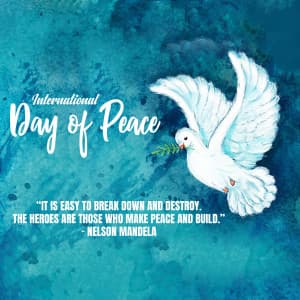 International Day of Peace advertisement banner