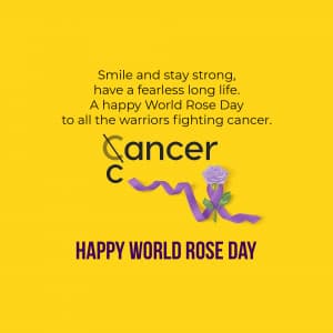 Rose day welfare of cancer patients graphic