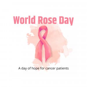 Rose day welfare of cancer patients creative image