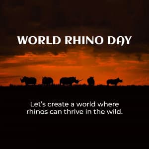 World Rhino Day graphic