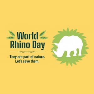 World Rhino Day creative image