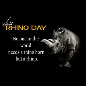 World Rhino Day Facebook Poster