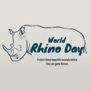 World Rhino Day poster Maker