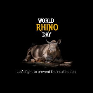 World Rhino Day graphic