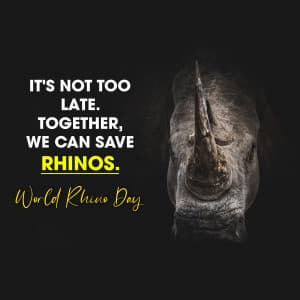 World Rhino Day poster