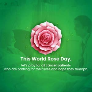 Rose day welfare of cancer patients ad post