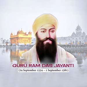 Guru Ram Das Jayanti creative image