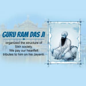 Guru Ram Das Jayanti Facebook Poster