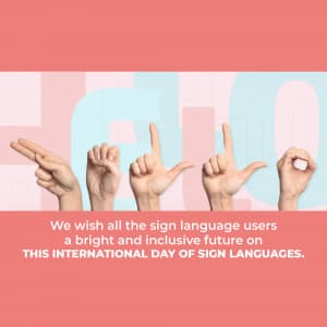 International Day of Sign Languages festival image