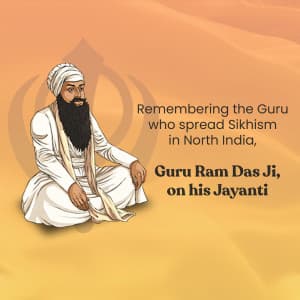 Guru Ram Das Jayanti poster Maker