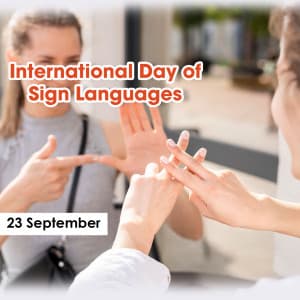 International Day of Sign Languages creative image