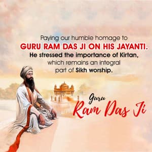 Guru Ram Das Jayanti event advertisement