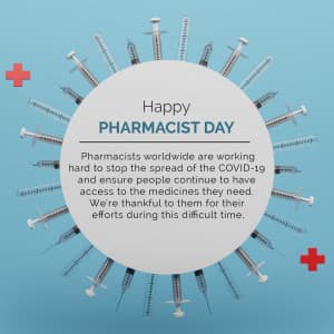 World Pharmacist Day whatsapp status poster