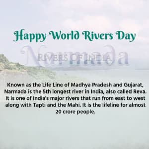 World Rivers Day ad post