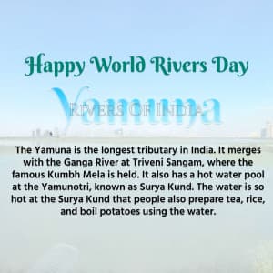 World Rivers Day graphic