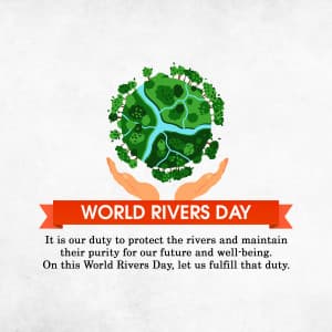 World Rivers Day creative image