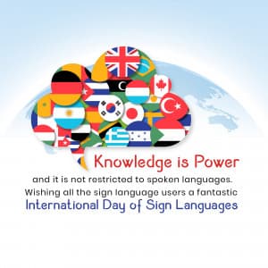 International Day of Sign Languages poster Maker