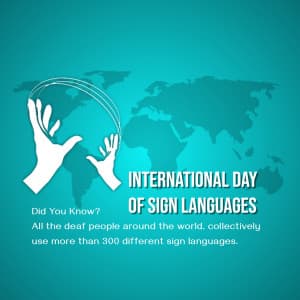International Day of Sign Languages graphic