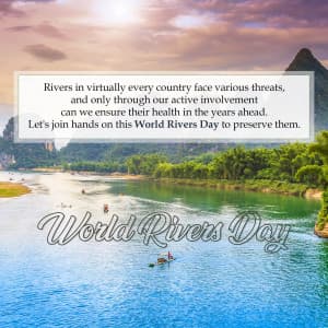 World Rivers Day Instagram Post