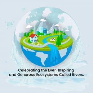World Rivers Day Facebook Poster