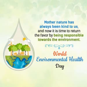 World Environmental Health Day event advertisement