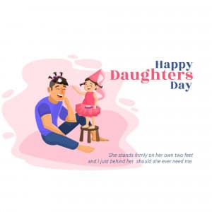 Daughter's Day greeting image