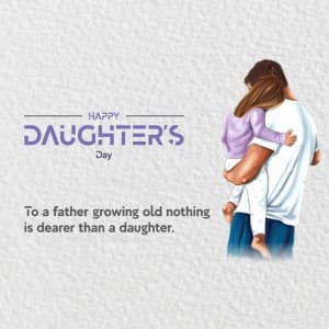 Daughter's Day marketing flyer