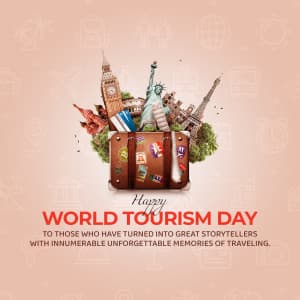 World Tourism Day greeting image