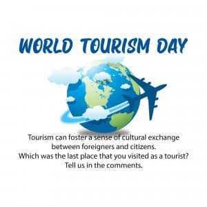 World Tourism Day marketing flyer