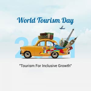 World Tourism Day whatsapp status poster