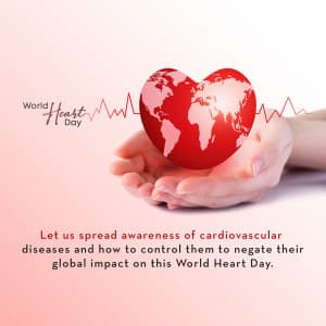 World Heart Day marketing flyer