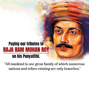 Raja Ram Mohan Roy Punyatithi Facebook Poster