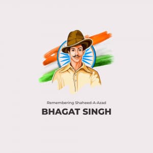 Shahid Bhagat Singh Jayanti greeting image