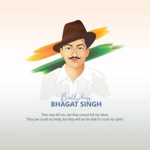 Shahid Bhagat Singh Jayanti graphic