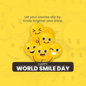 World Smile Day advertisement banner