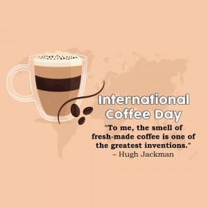 International Coffee Day marketing flyer