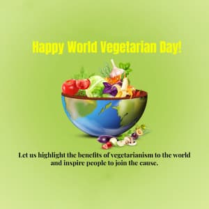 World Vegetarian Day marketing flyer