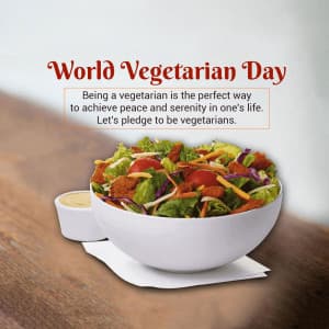 World Vegetarian Day creative image