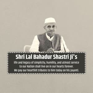 Lal Bahadur Shastri Jayanti creative image