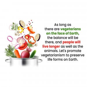 World Vegetarian Day greeting image