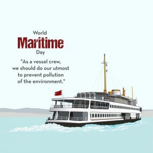 World Maritime Day graphic