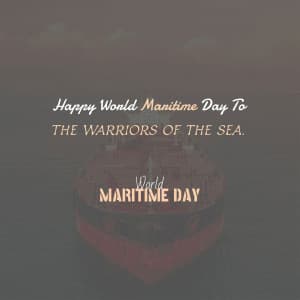 World Maritime Day marketing flyer