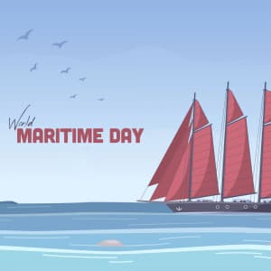 World Maritime Day whatsapp status poster