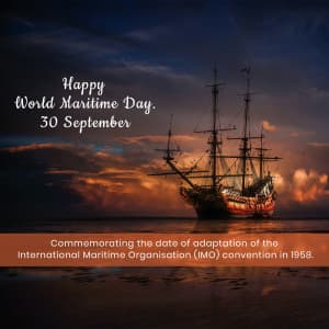 World Maritime Day event advertisement