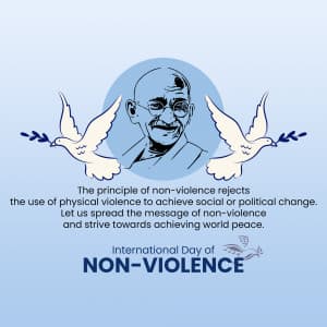 Gandhi Jayanti greeting image