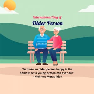 International Older Persons Day advertisement banner